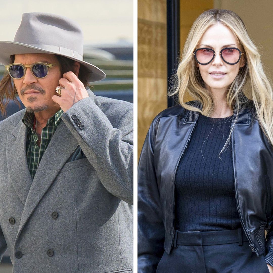 Johnny Depp kisses Antonia Desplat at the premiere of his new movie