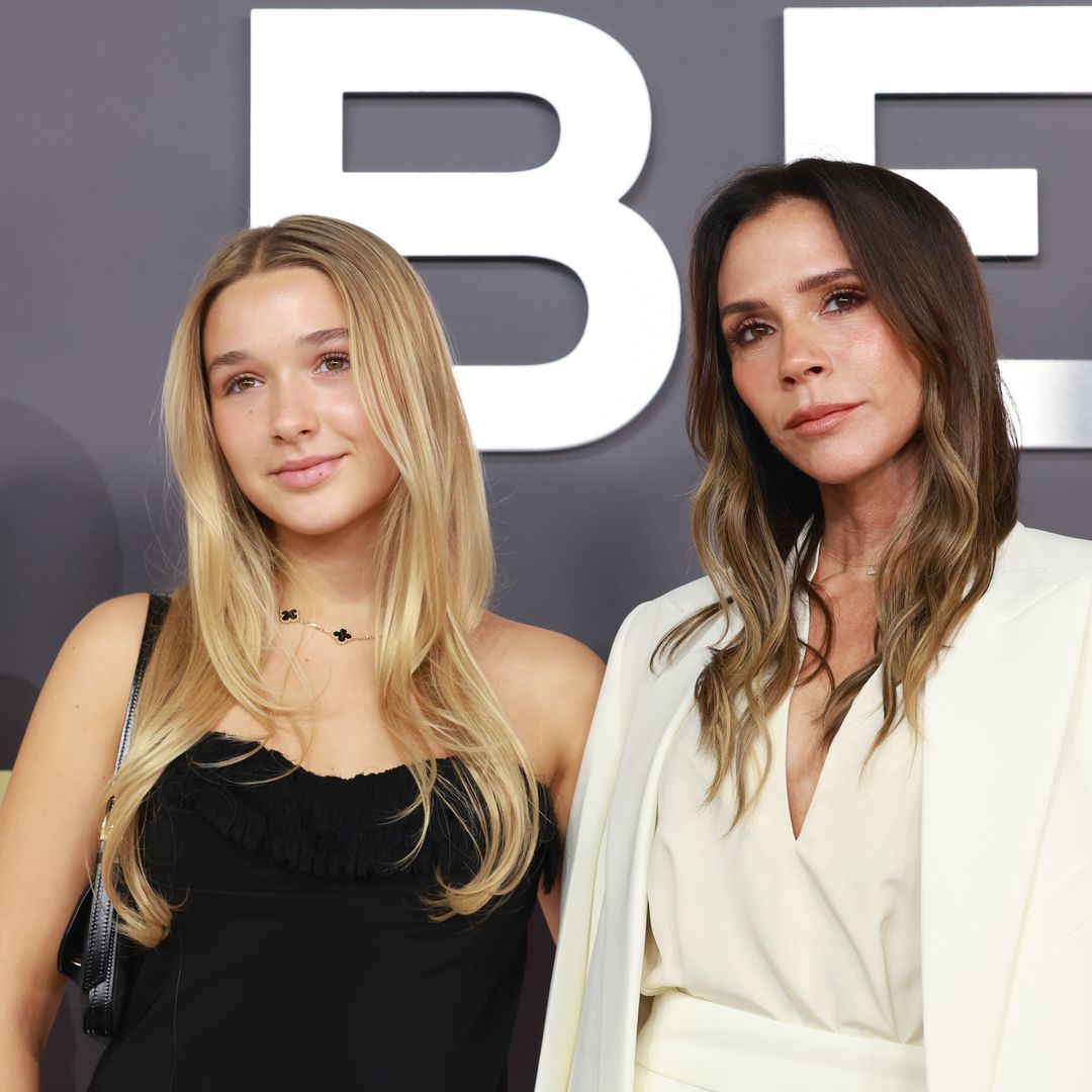 Harper Beckham looks poised in sleek black dress and timeless jewelry while supporting mom Victoria’s big night