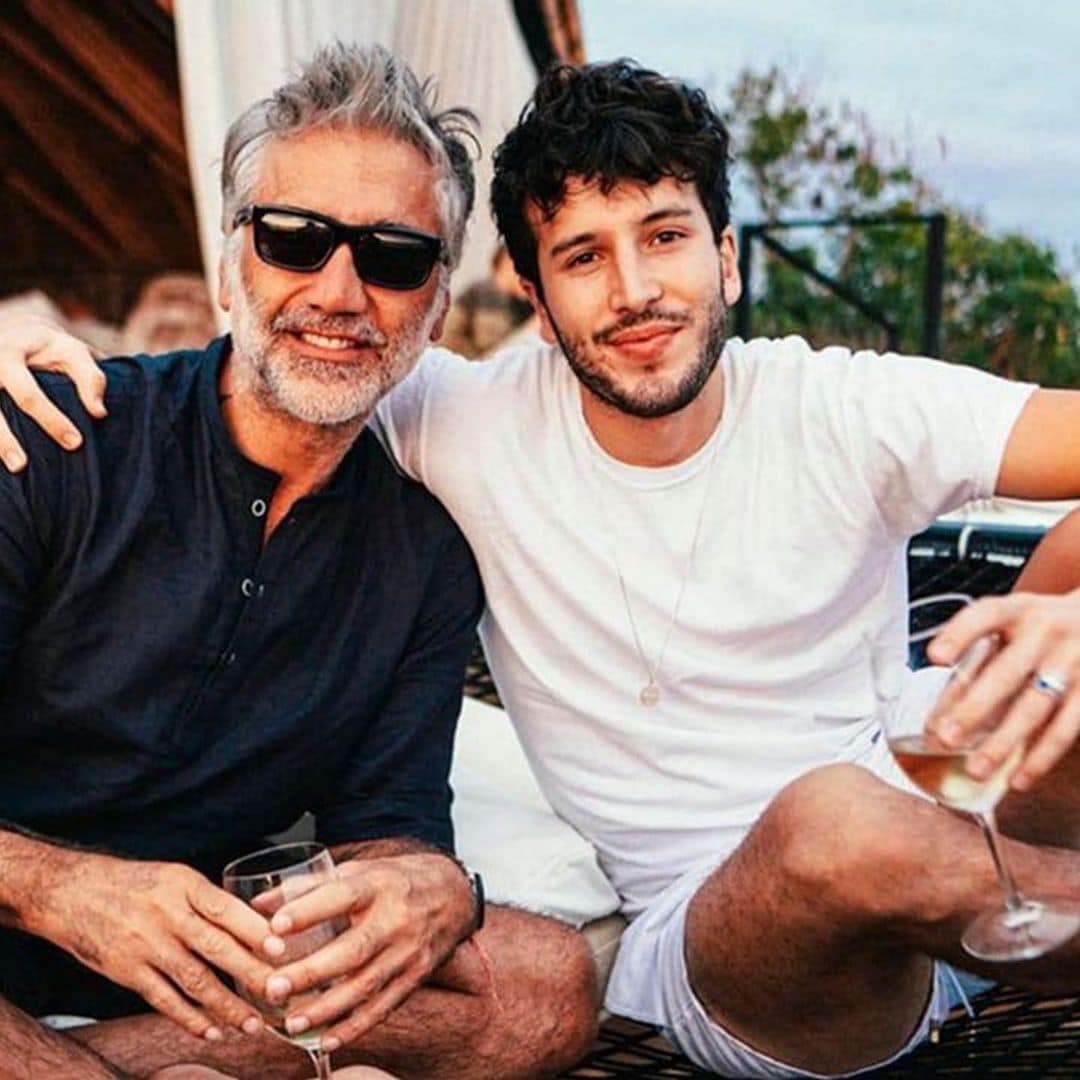 Sebastian Yatra and Alejandro Fernandez drink wine and watch the sunset in Mexico: Photos