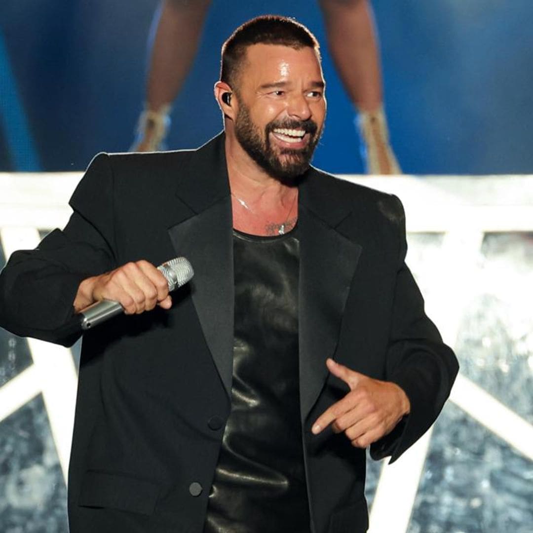 Ricky Martin’s twins Matteo and Valentino show their support at his LA Pride performance