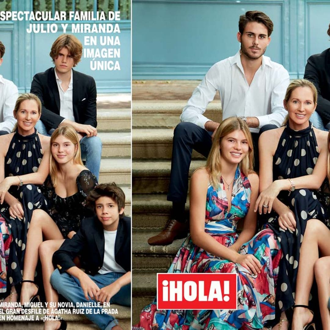 Julio Iglesias' wife Miranda Rijnsburger covers ¡HOLA! Spain with their beautiful kids