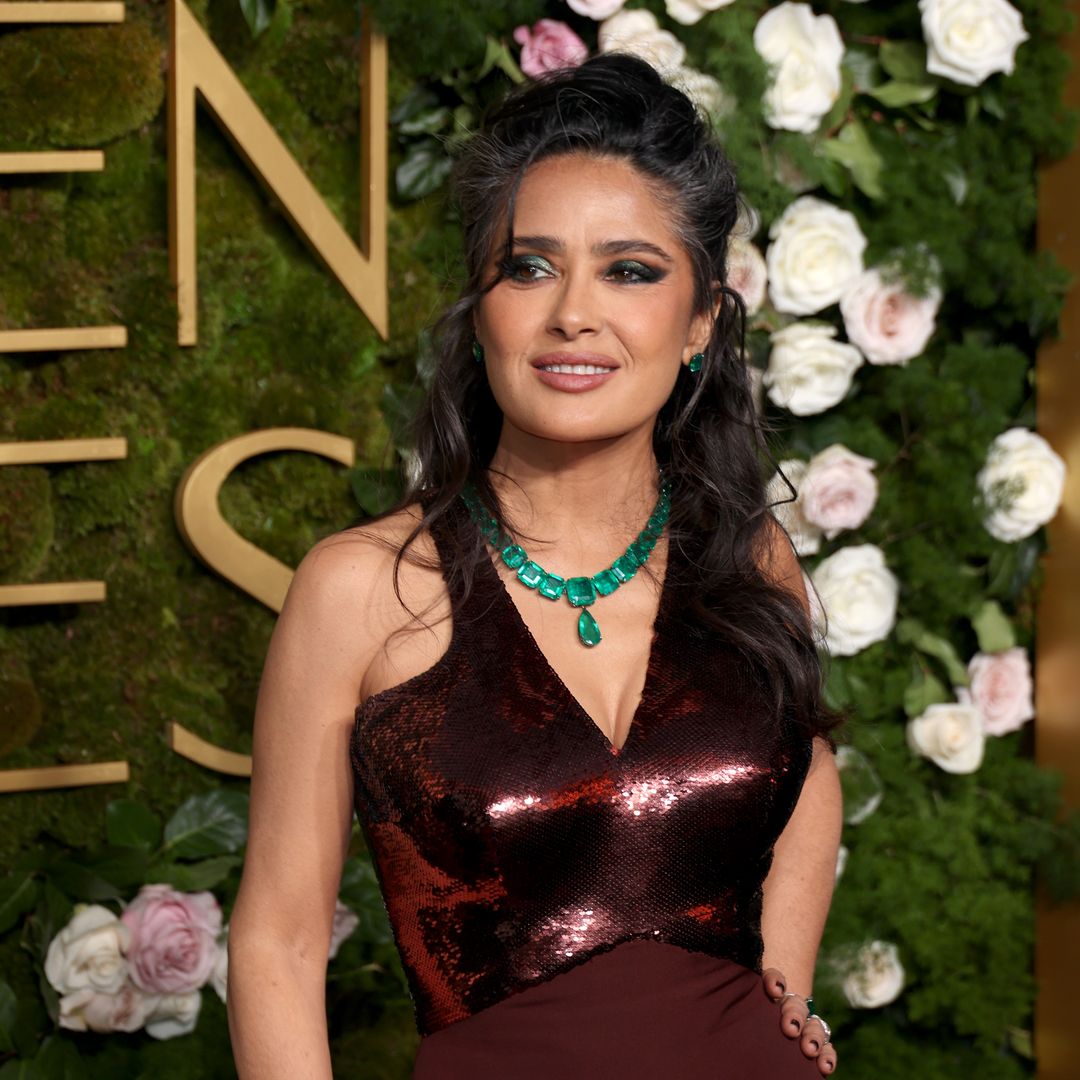Salma Hayek turned maximalist Victorian-chic into a red carpet power move