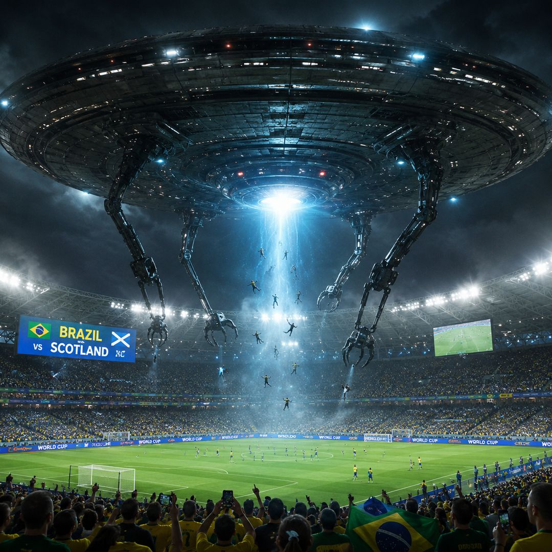 Alien abductions, Brazil vs. Scotland, and now Miami airport: the viral World Cup story no one saw coming