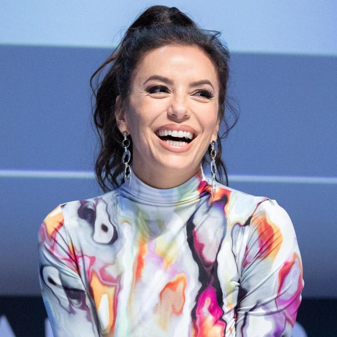 Eva Longoria welcomed summer in the cutest watercolor dress with side cutouts: See Pics