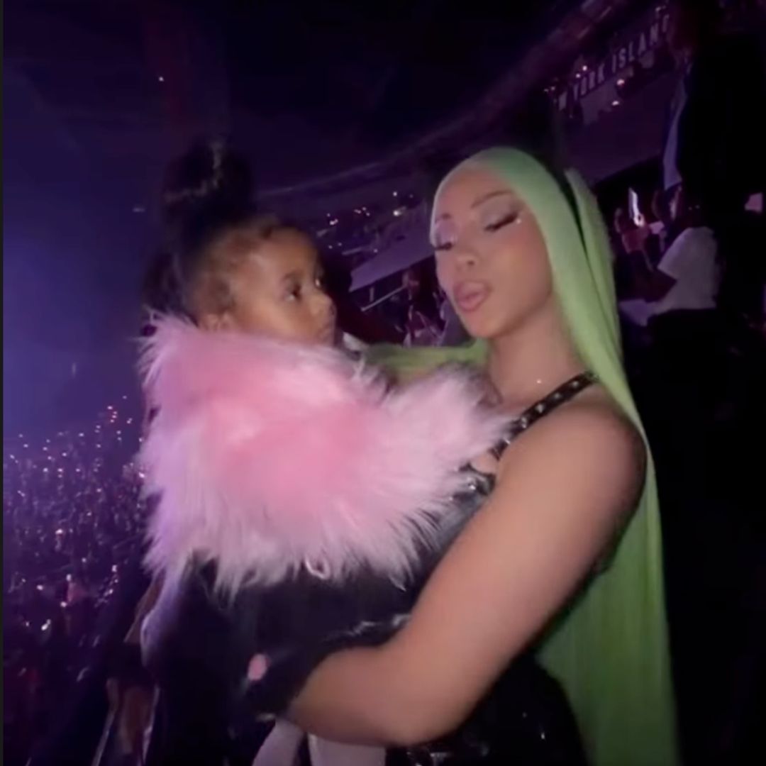 Cardi B takes daughters Kulture and Blossom to KATSEYE concert