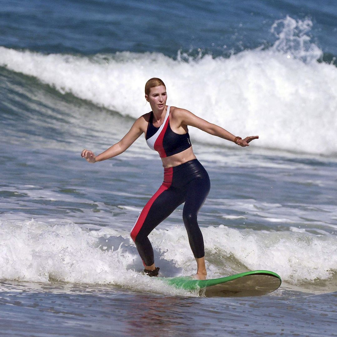 Ivanka Trump celebrates a surfing milestone during action-packed family vacation in Costa Rica