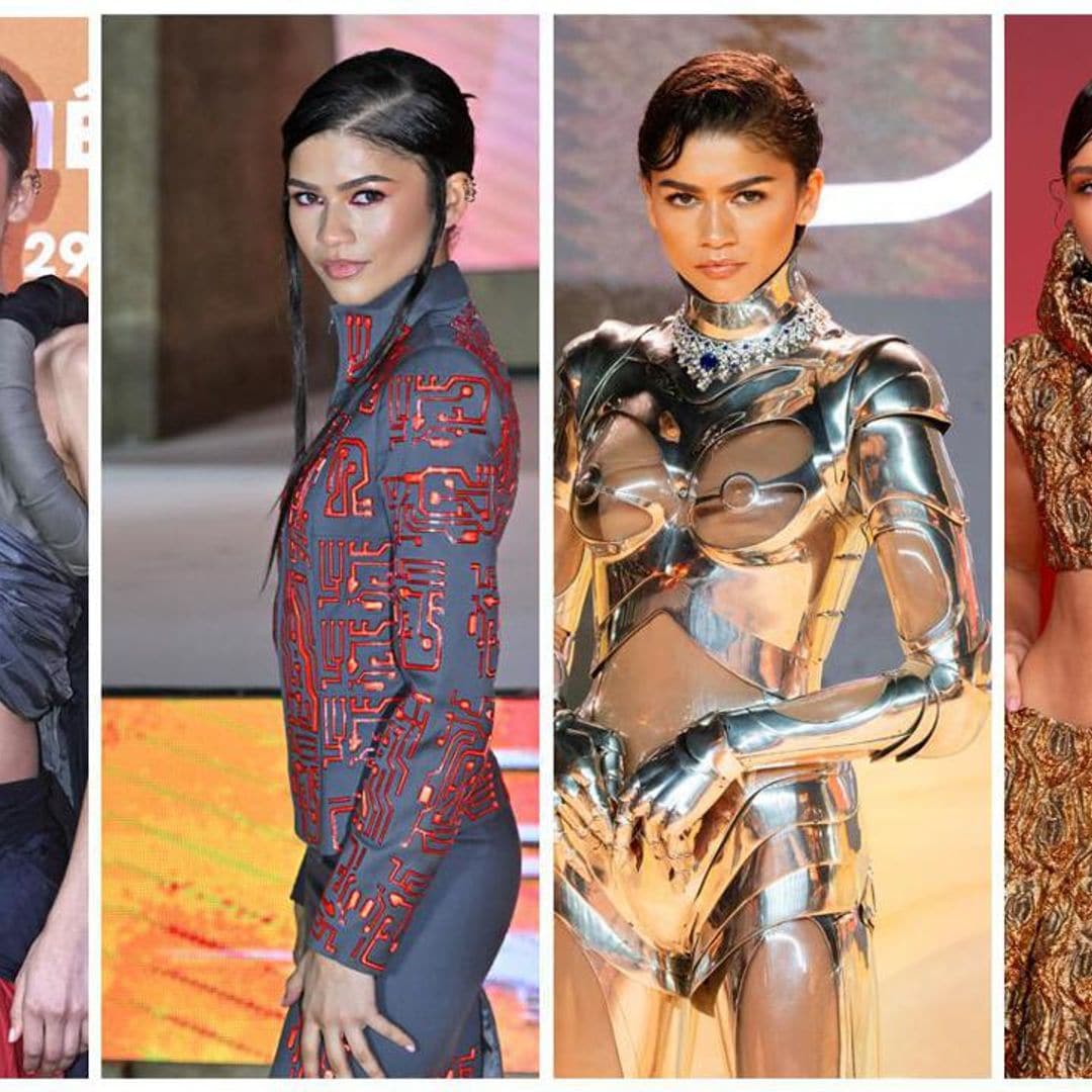 Zendaya’s best looks at the ‘Dune: Part 2’ press tour: From vintage Givenchy in Seoul to Mugler in London