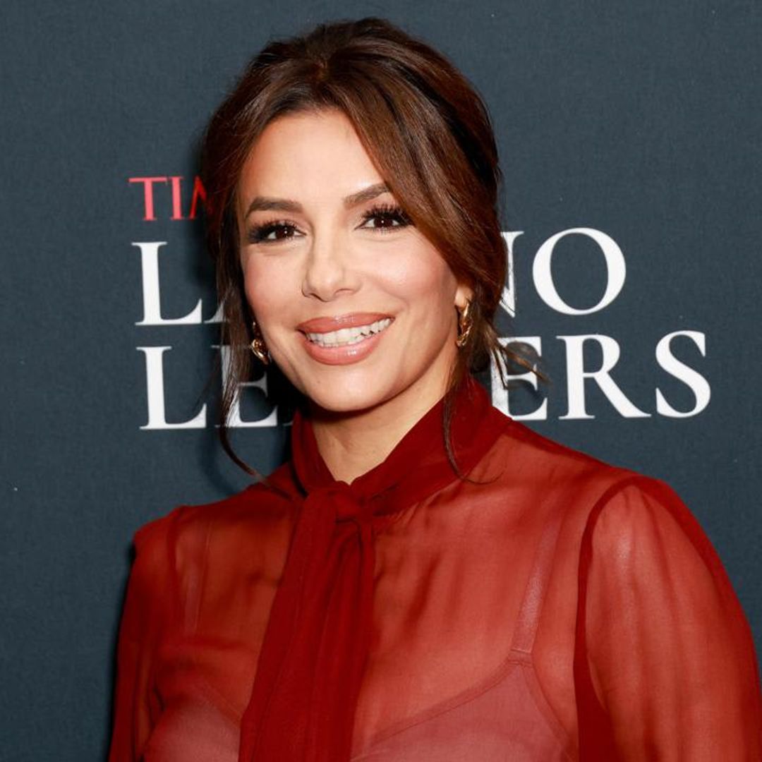 Eva Longoria steps out in sheer red ensemble and nude heels in recent Los Angeles outing