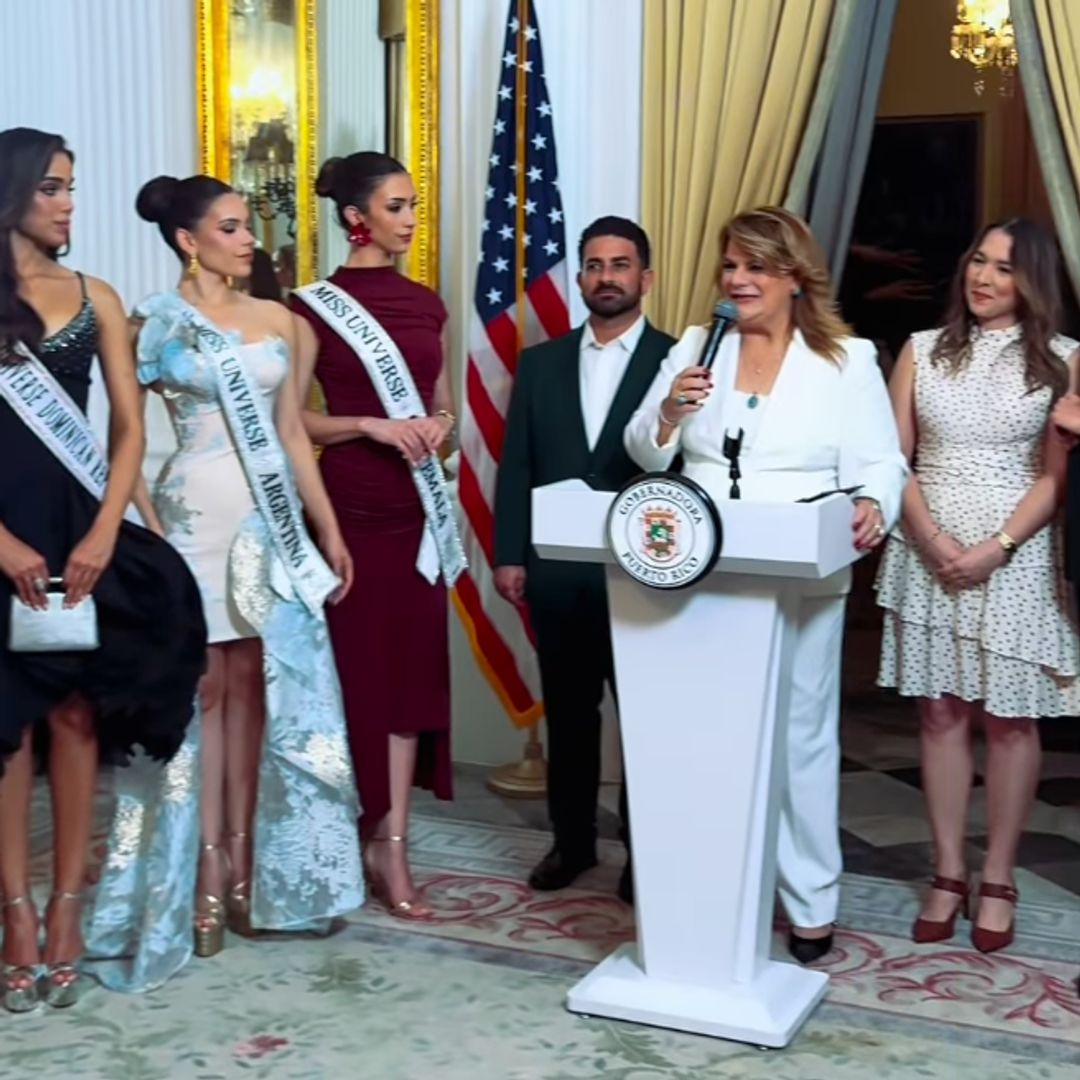 Miss Universe contestants meet Puerto Rico’s Governor before the competition officially begins