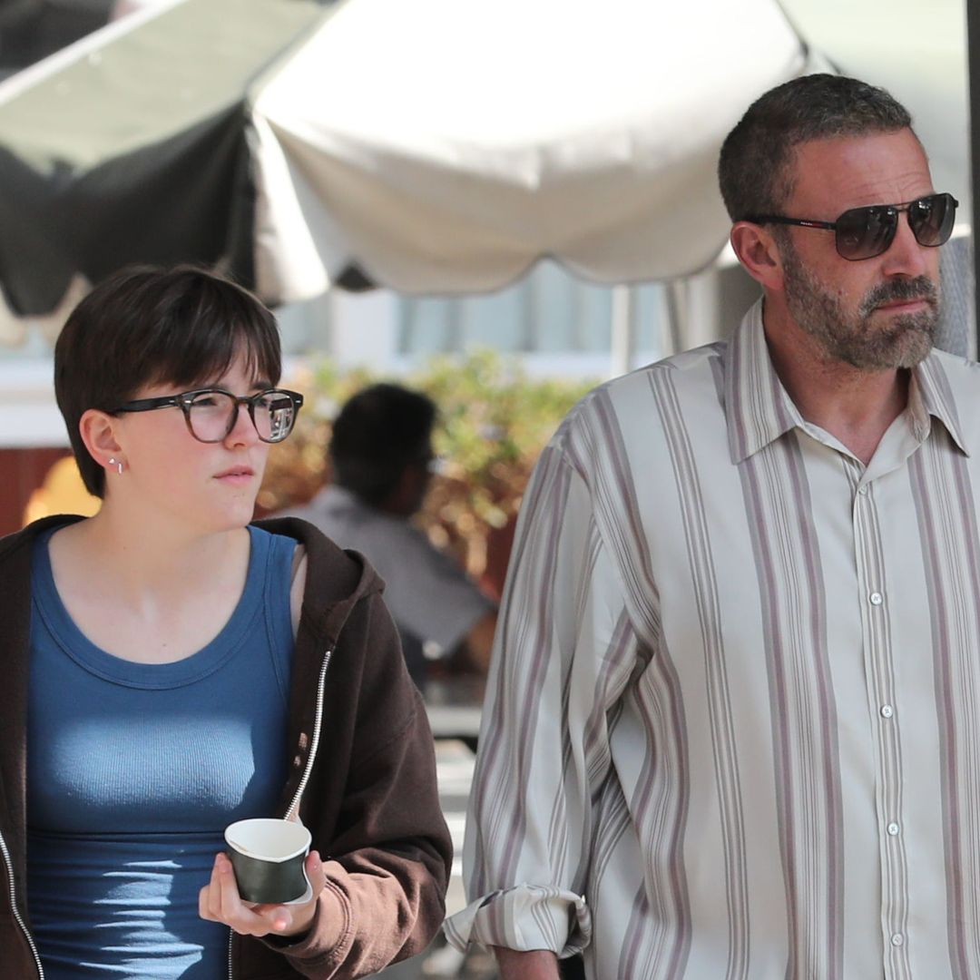 Ben Affleck and Fin showcase their cool summer styles: Striped shirt meets easy shorts