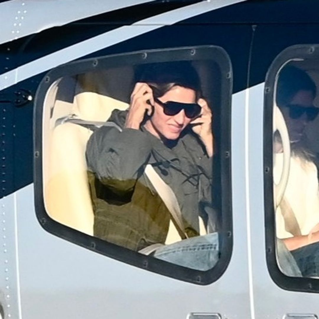 Gisele Bündchen’s husband, Joaquim Valente, stays behind with their son as she boards a helicopter for a modeling job [PHOTOS]