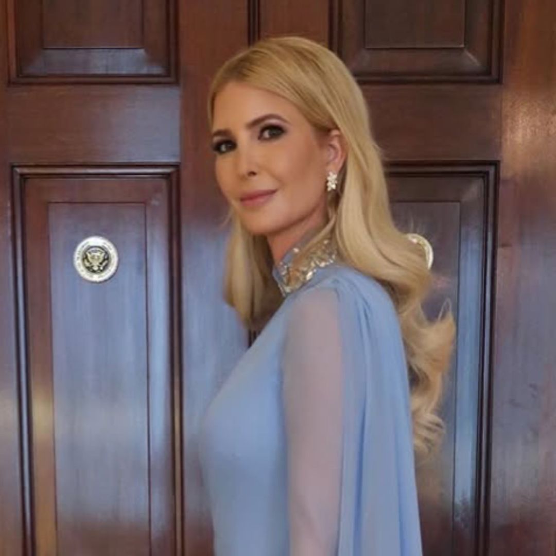 Ivanka Trump channels Grace Kelly in dramatic blue gown for royal state dinner with King Charles III
