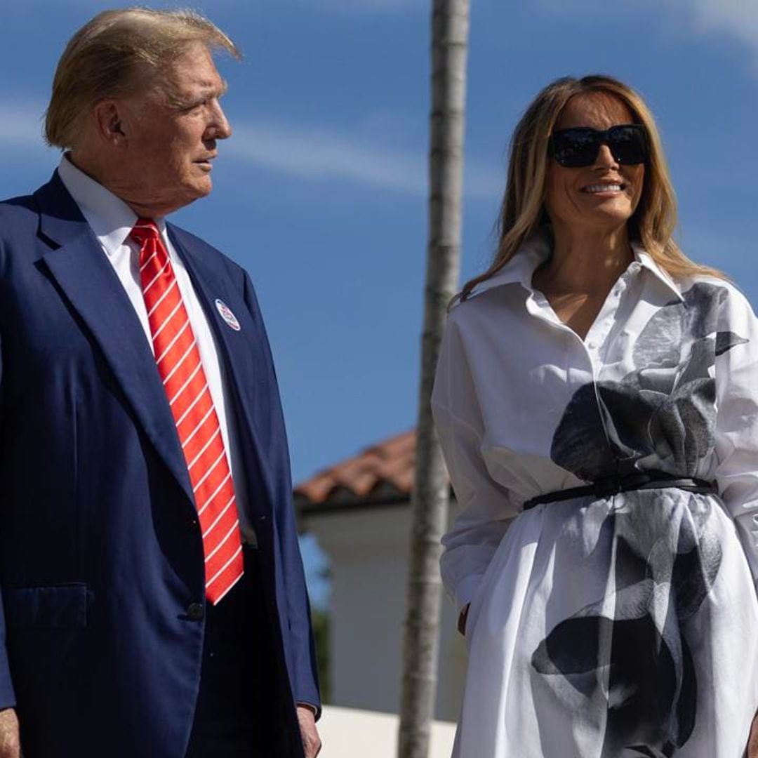 Melania Trump supports Trump campaign in rare public appearance
