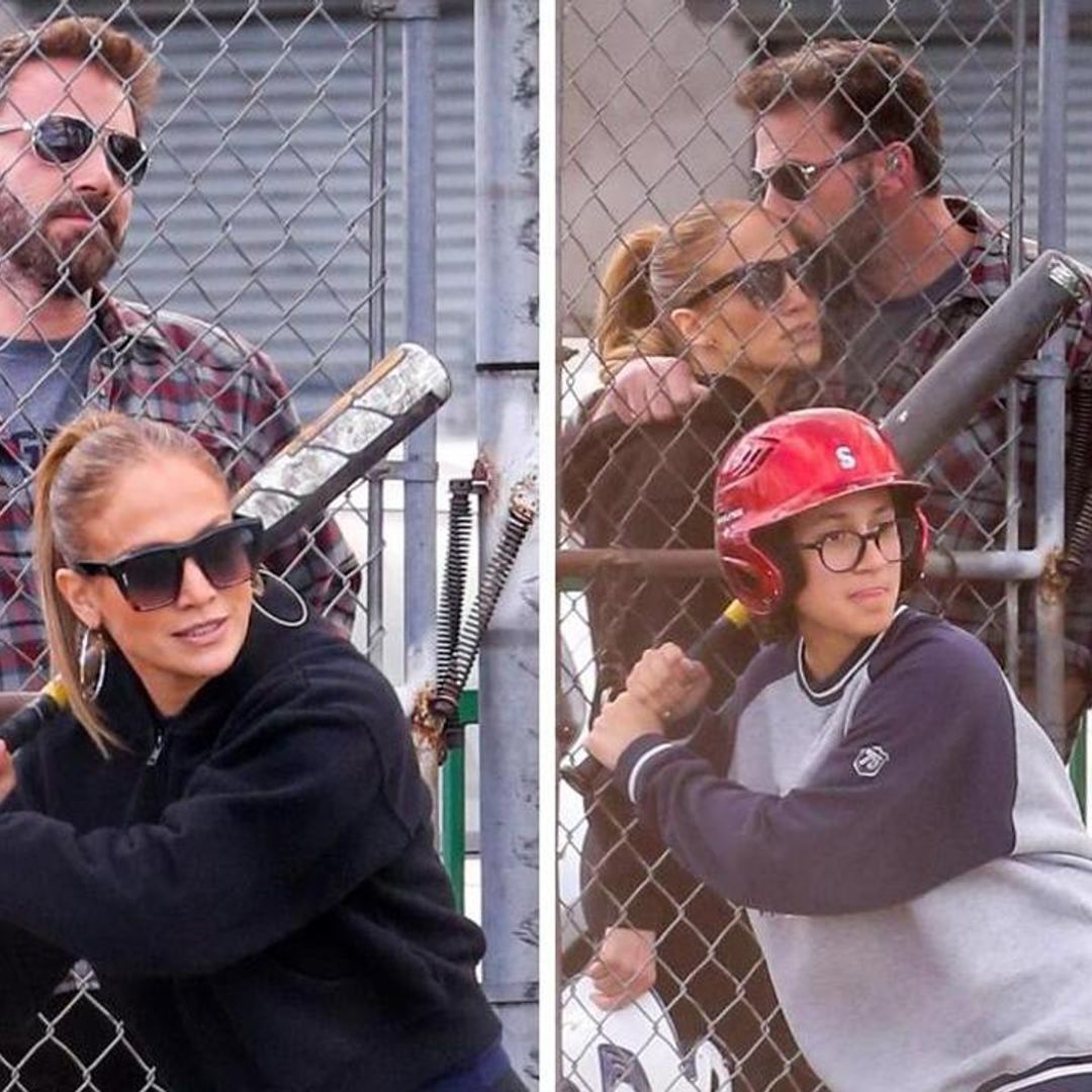 Jennifer Lopez and Ben Affleck hit the batting cages with her daughter Emme Muñiz
