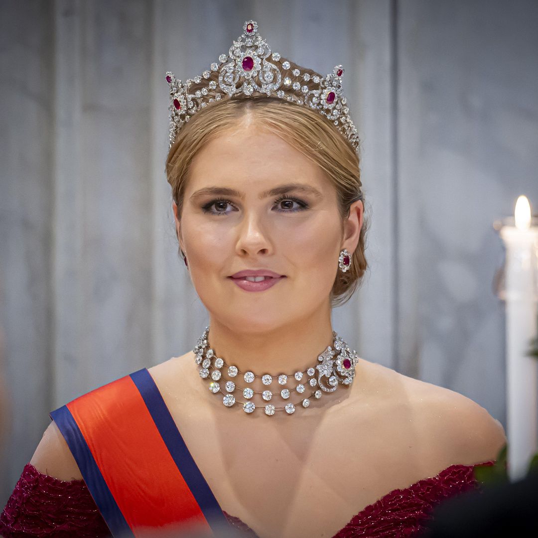 Princess Amalia steps away from royal protocol in navy cropped top set and one of the most expensive watches in her collection