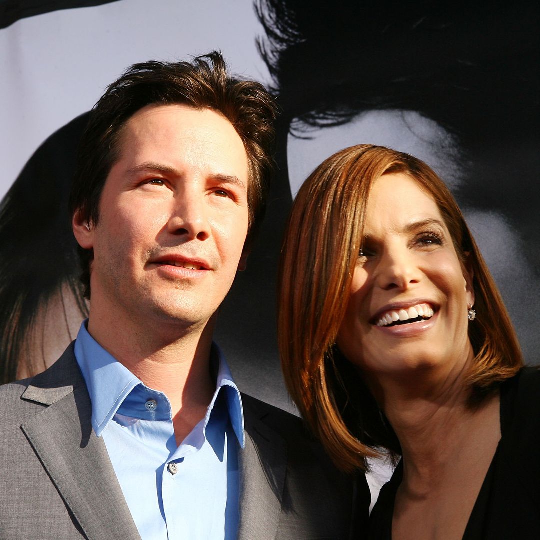 Sandra Bullock and Keanu Reeves share a sweet backstage reunion during his Broadway show