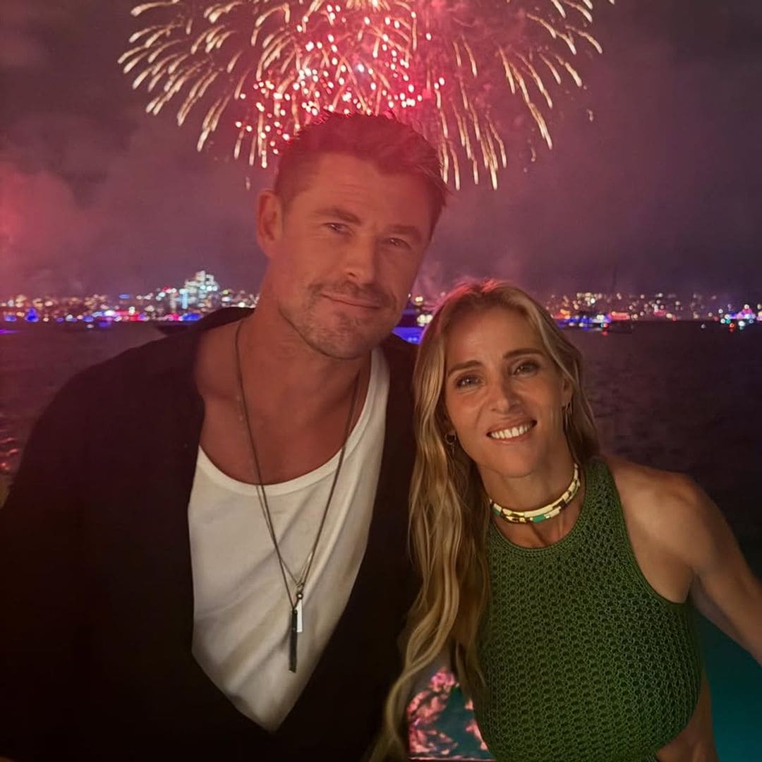 Elsa Pataky and Chris Hemsworth ring in the New Year with fireworks, family, and style