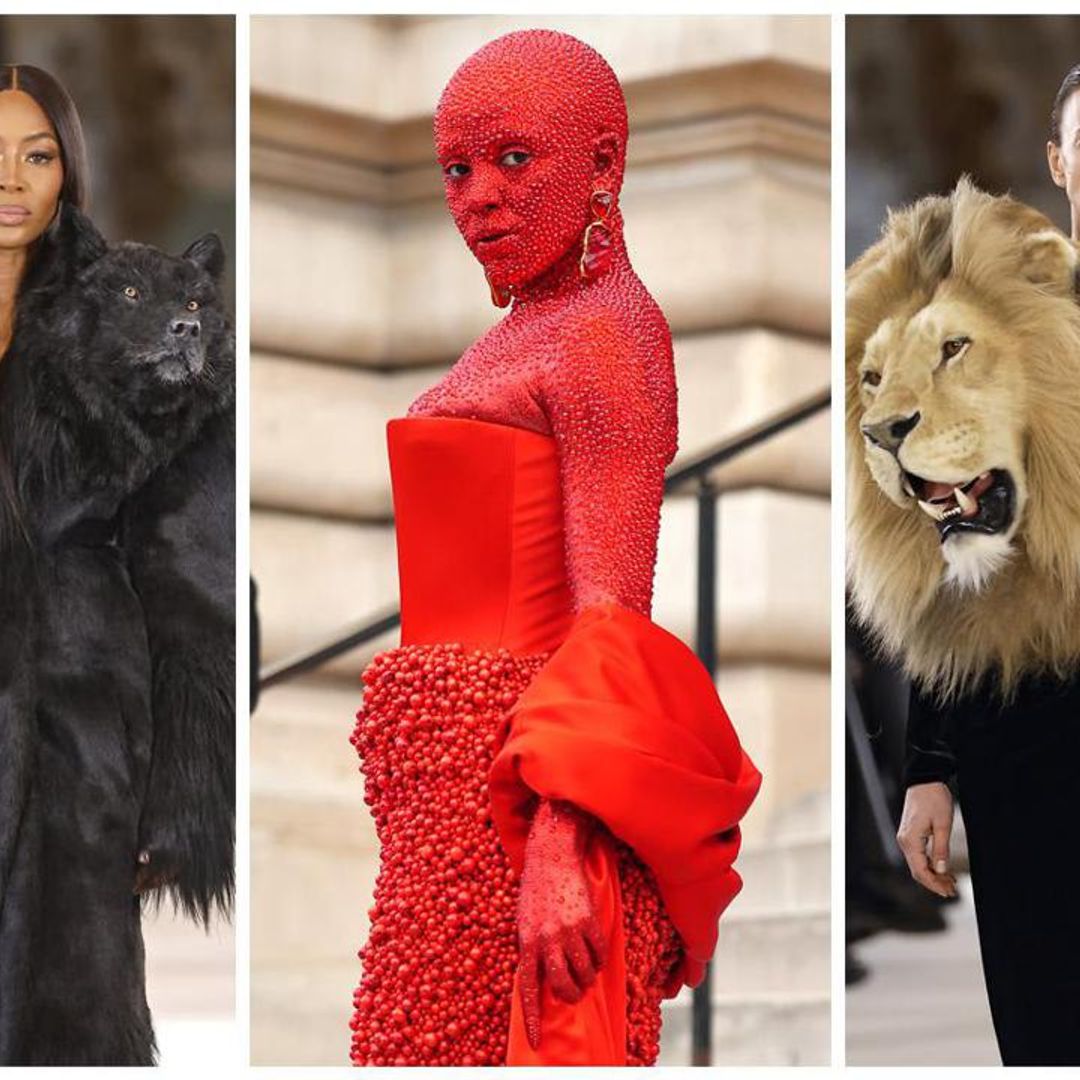 Doja Cat covered in 30,000 Swarovski crystals and more extravagant looks at Schiaparelli’s fashion show