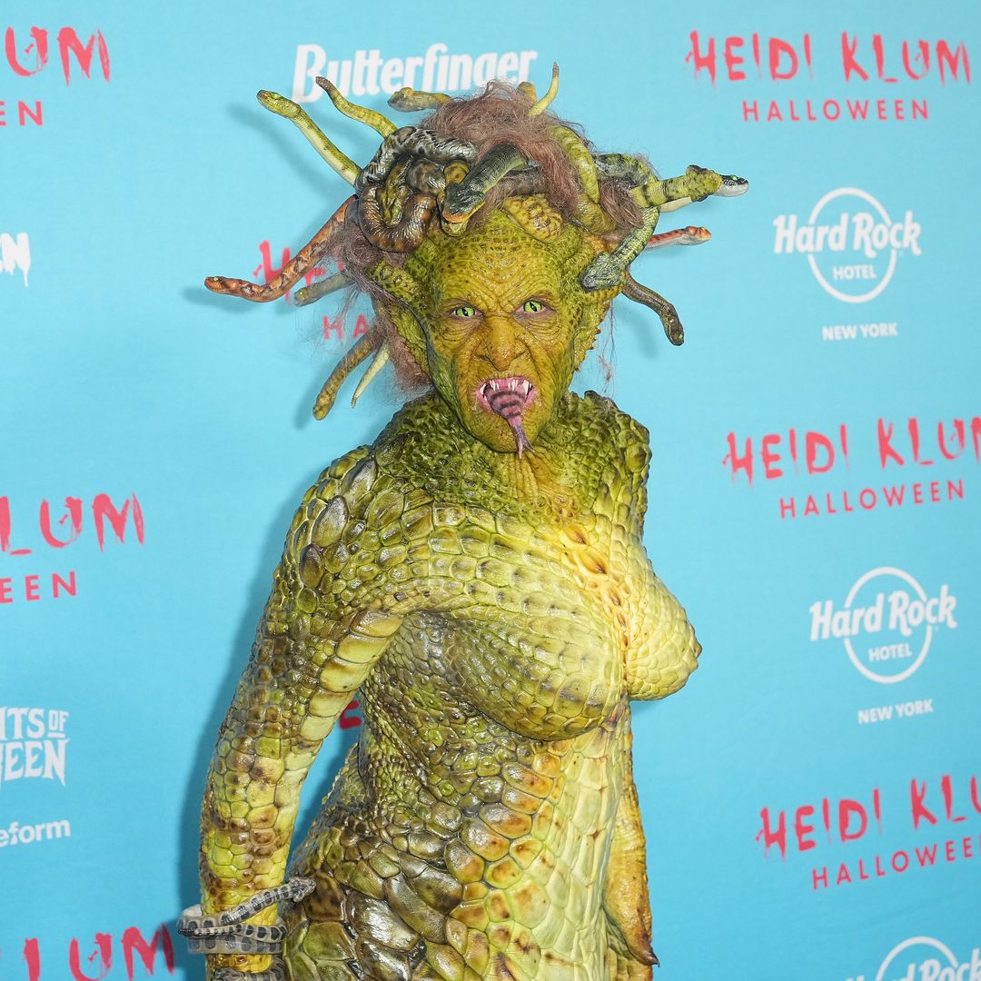 Heidi Klum brings Medusa to life at 2025 Halloween party: complete with snakes and fangs