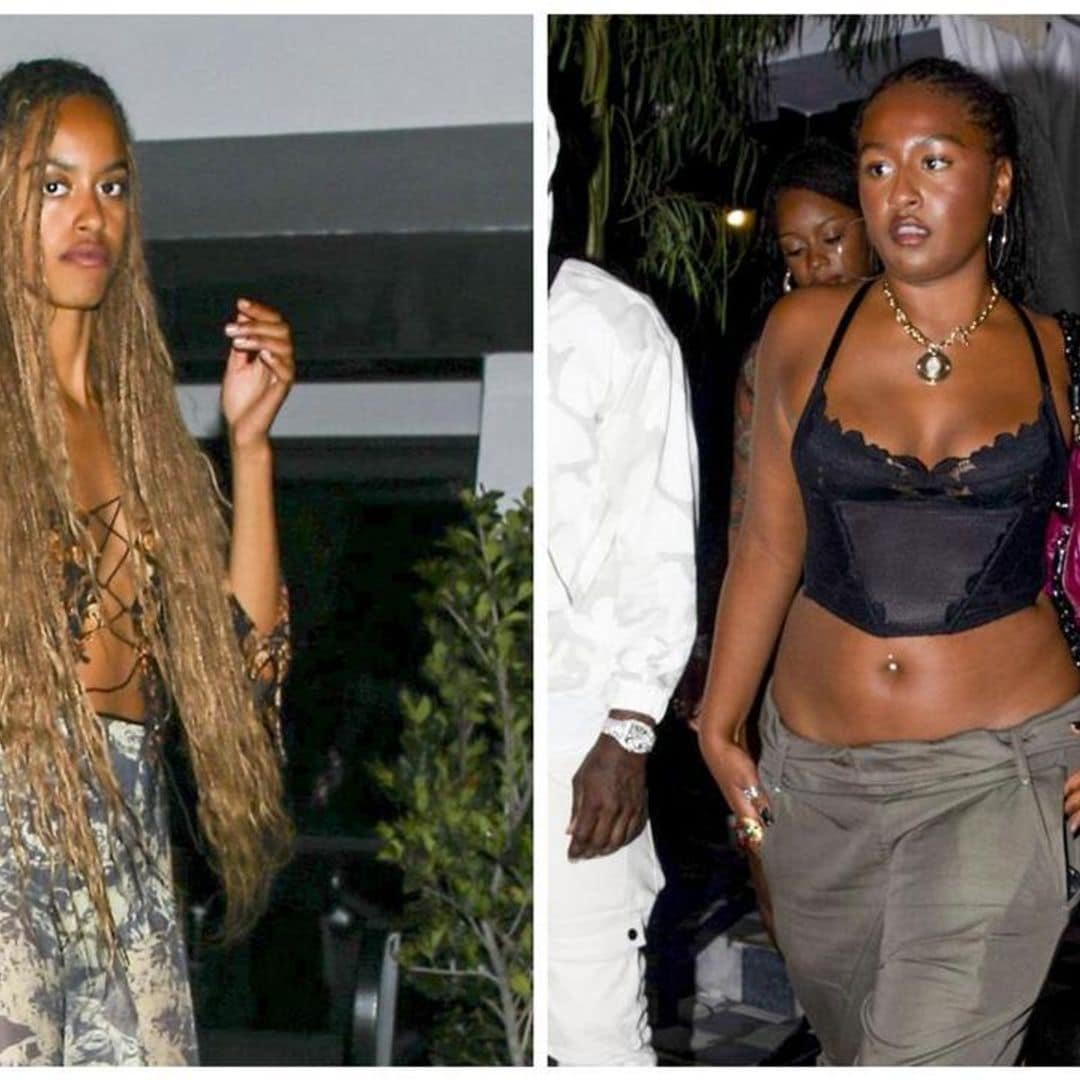Malia and Sasha Obama enjoy a glamorous night out at a star-studded event hosted by Drake