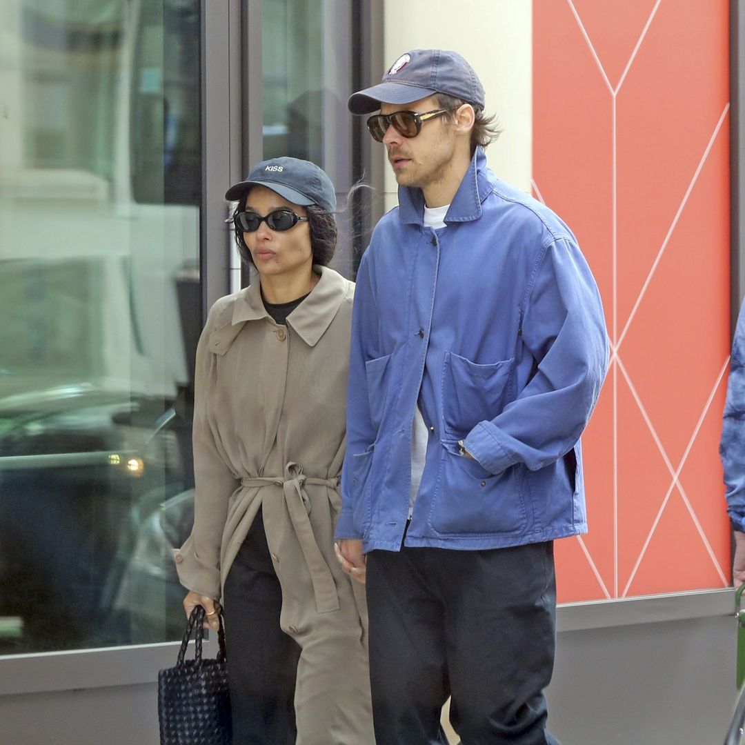 Harry Styles and Zoë Kravitz share first public kiss after engagement rumors