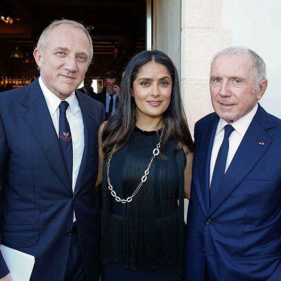 Salma Hayek celebrates her father-in-law’s 89th with a loving message in French