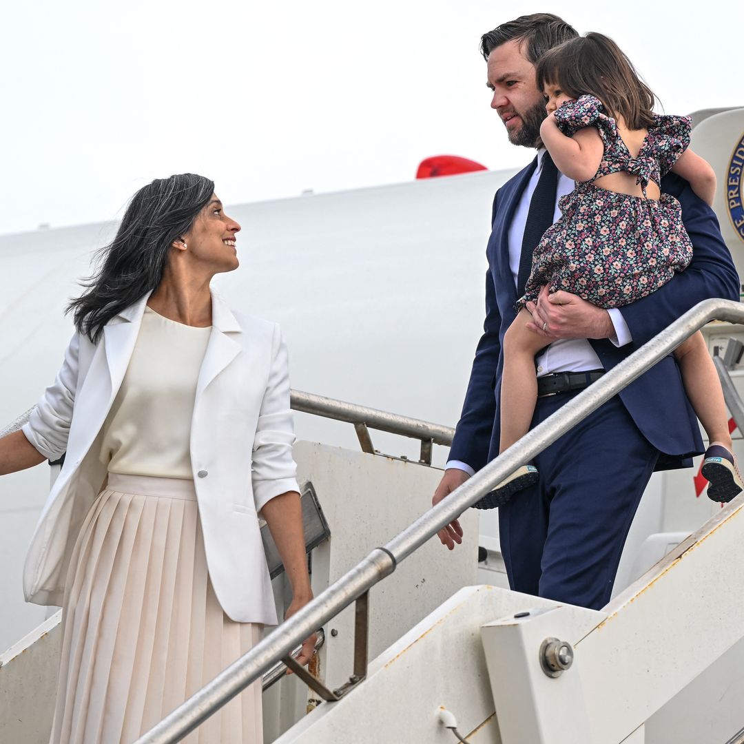 Second Lady Usha Vance and Vice President JD Vance have a family day out in California with their kids