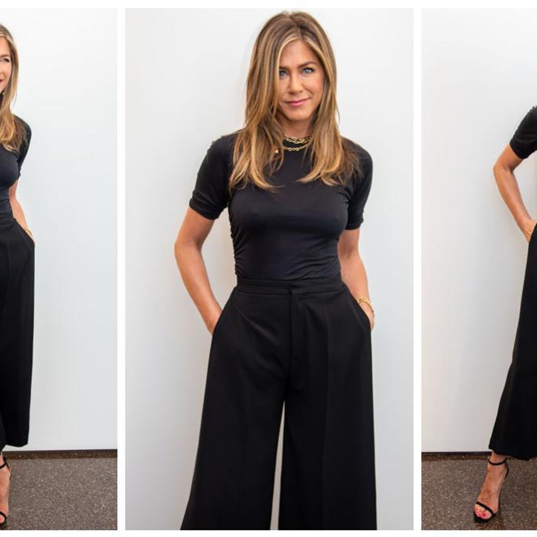 El cómodo, elegante y funcional <i>look</i> de Jennifer Aniston por $120