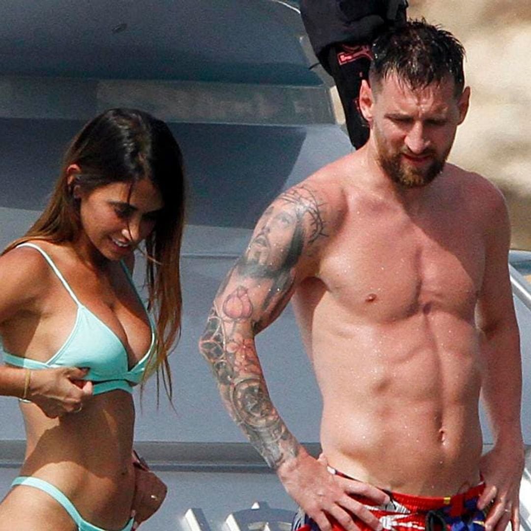 Lionel Messi and his wife Antonella Roccuzzo show off their incredible bodies to Ibiza