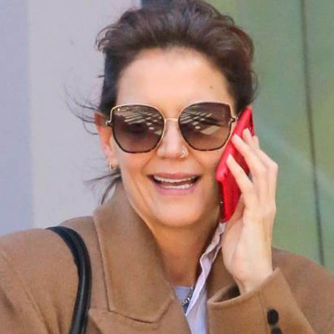 Katie Holmes shows how to elevate your look with a coat