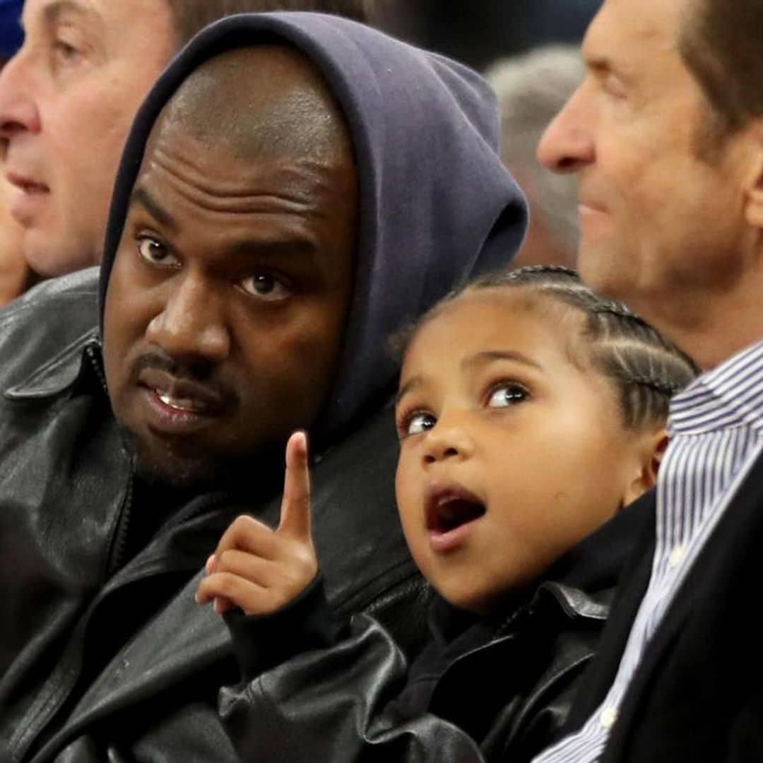 Kanye West takes son Saint to Warriors game amid his claims Kim K is keeping him from kids
