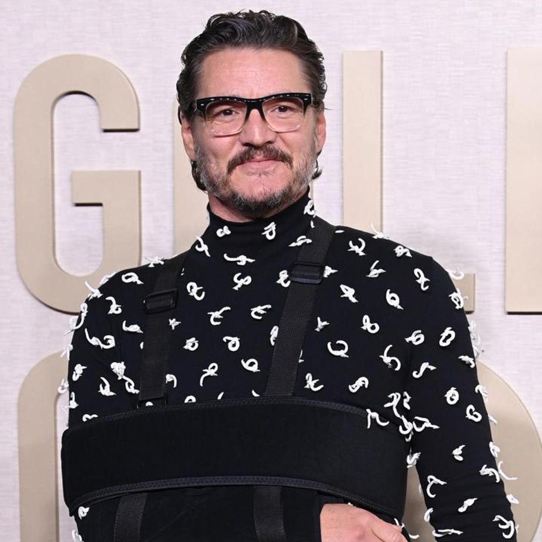 Pedro Pascal opens up about his arm injury at the Golden Globes