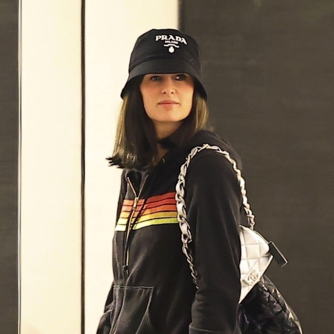 Paris Hilton debuts brunette hair on luxurious shopping spree with Carter Reum