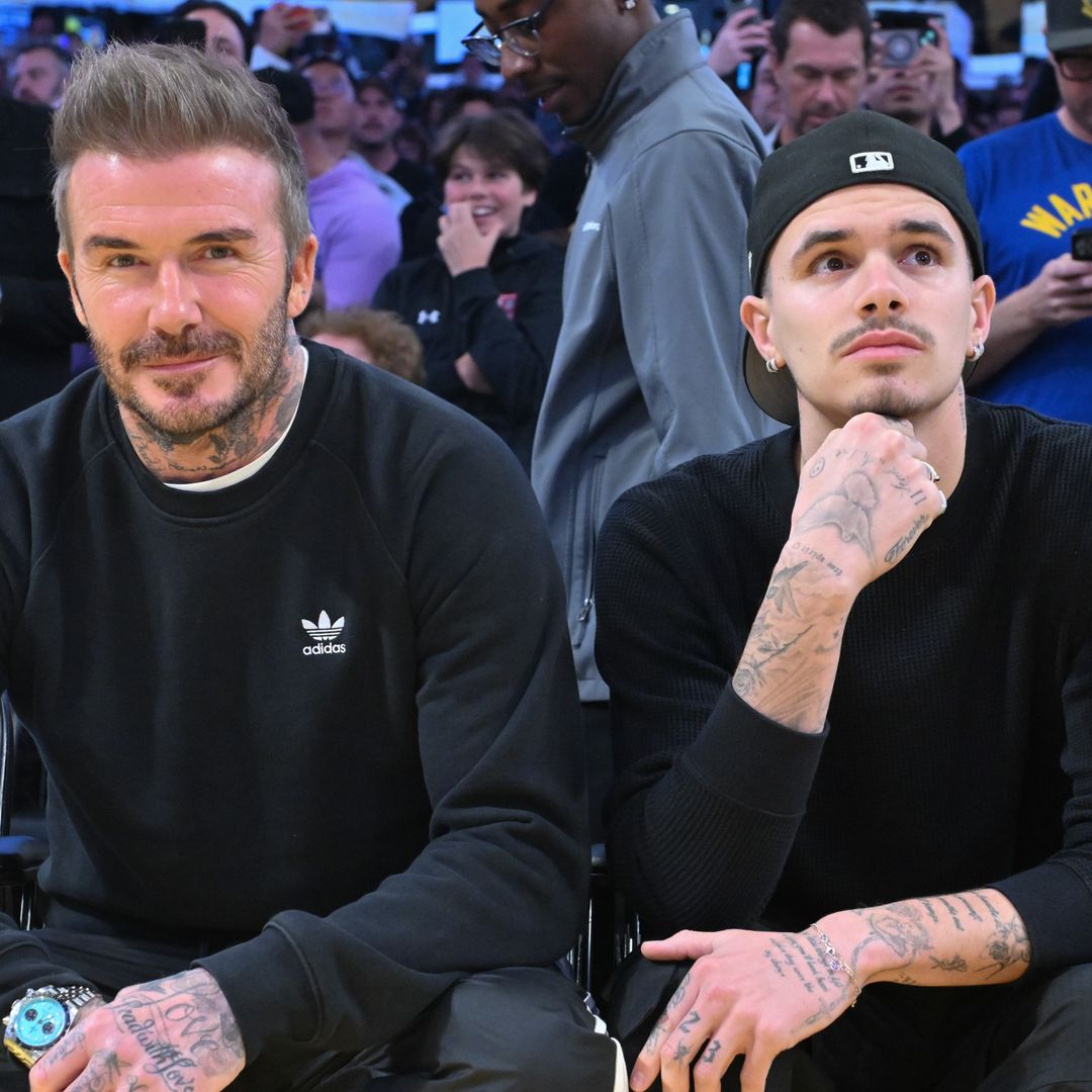 David and Romeo Beckham share snowboarding updates: 'Not going as slow as my video looks'