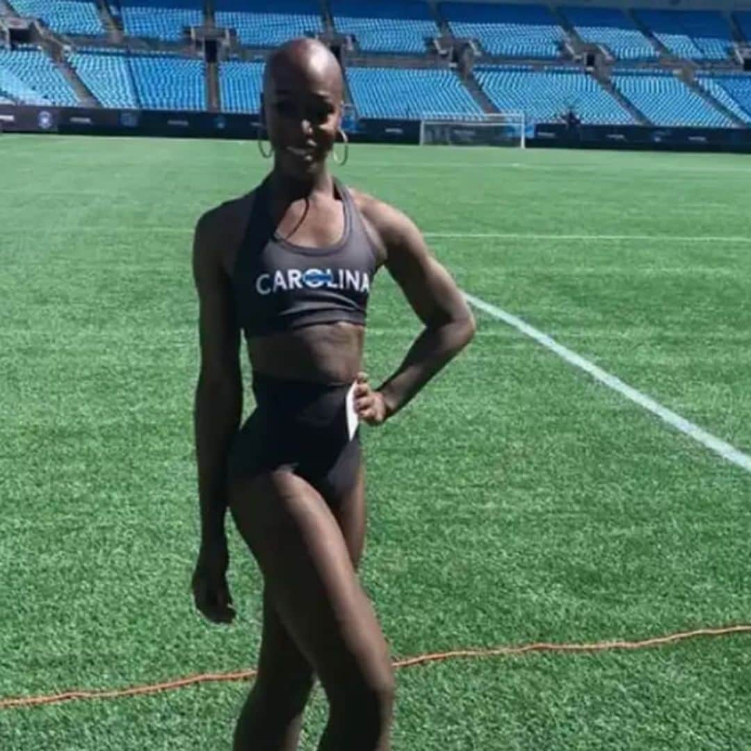 Justine Lindsay makes history as the first openly trans cheerleader in the NFL
