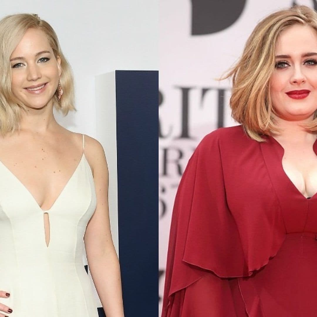 Jennifer Lawrence reveals that Adele inspired her to sing into a hairbrush