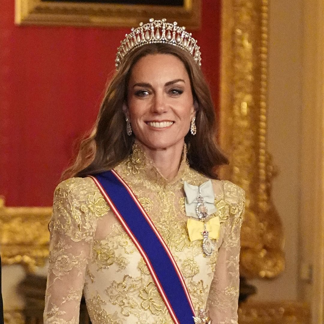 The Princess of Wales embraces the royal favorite color of the season with a subtle Meghan Markle connection
