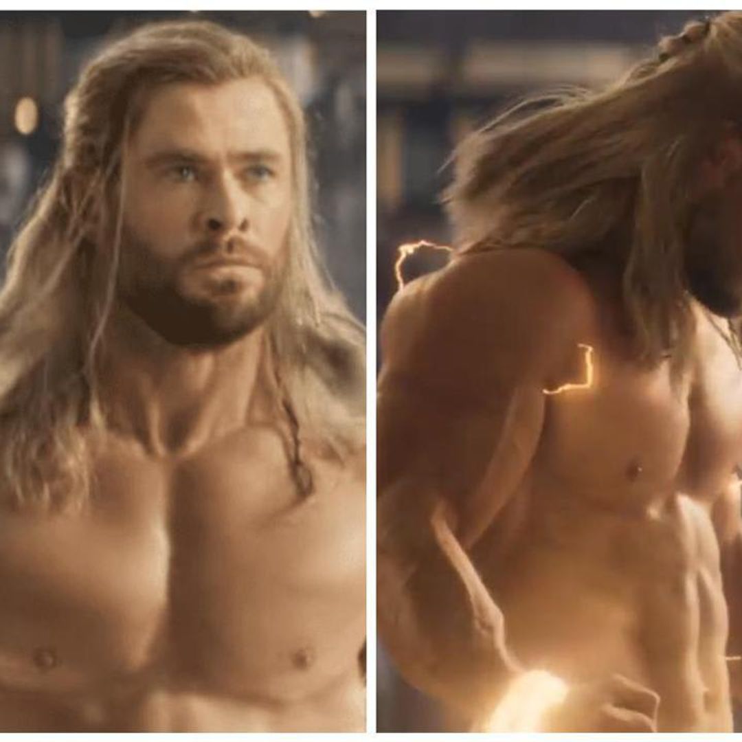 Chris Hemsworth removes all his clothes for ‘Thor: Love and Thunder’ and fans are losing it