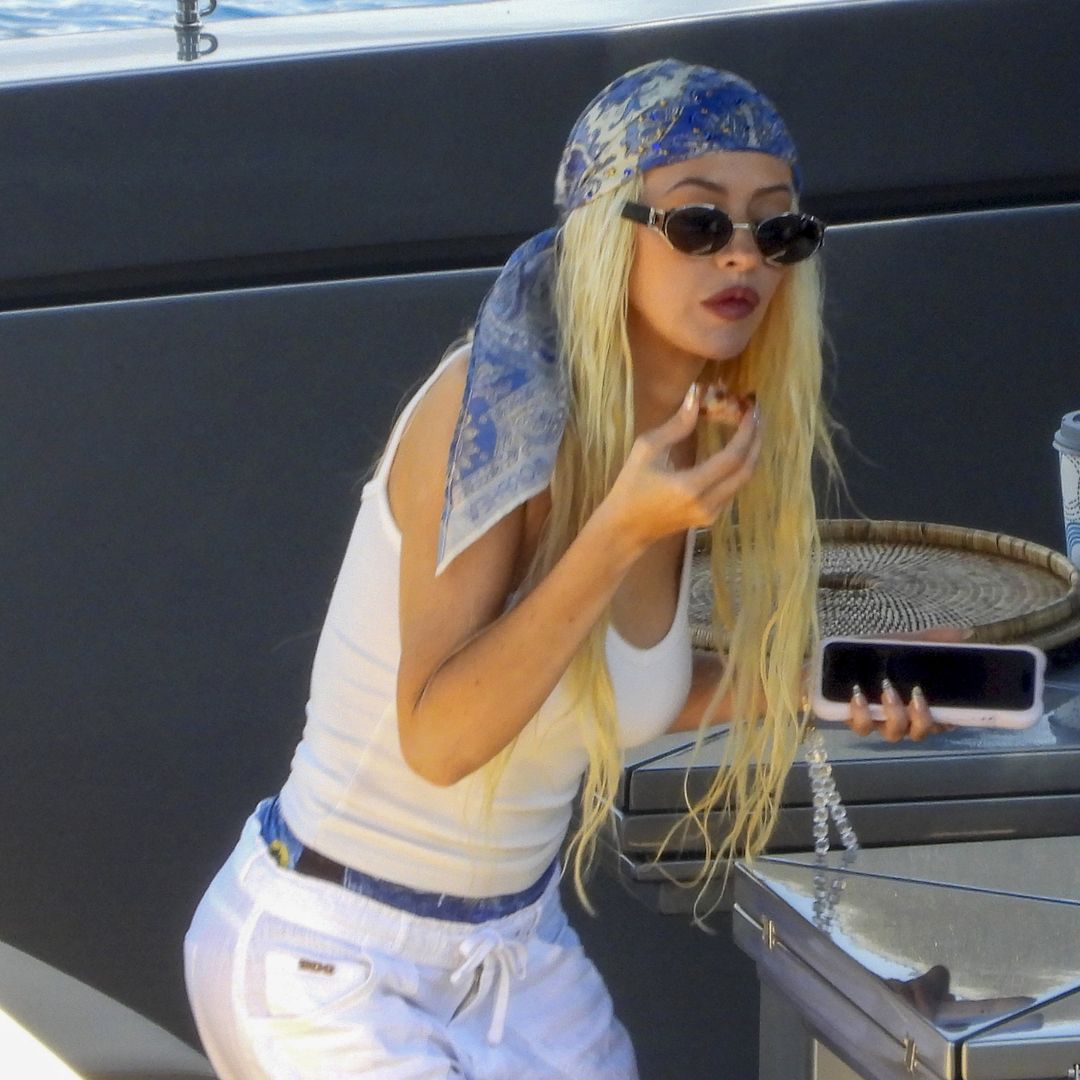 Christina Aguilera packs heavily on the PDA with Matthew Rutler