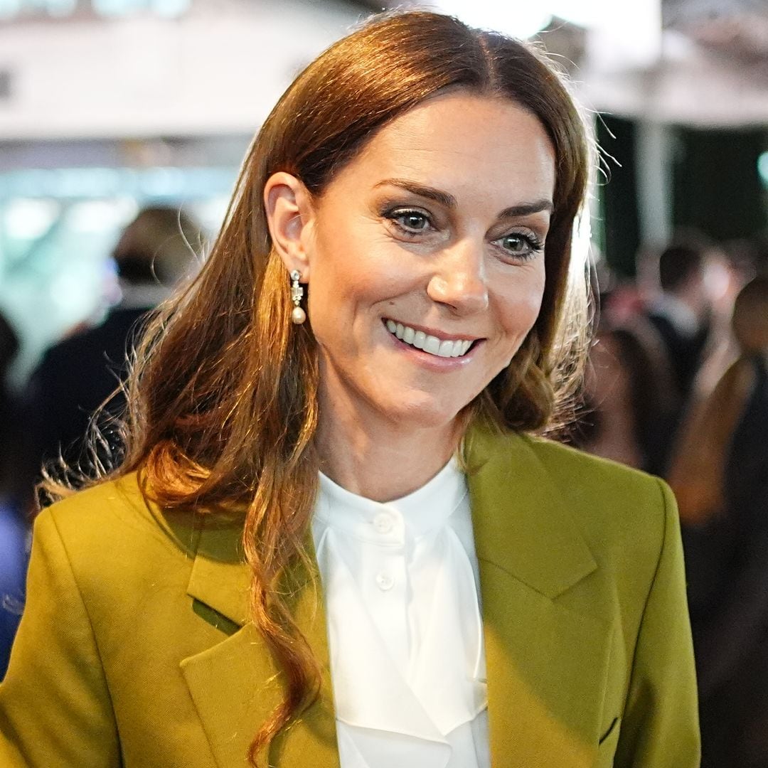 The Princess of Wales looks business chic in Victoria Beckham pantsuit