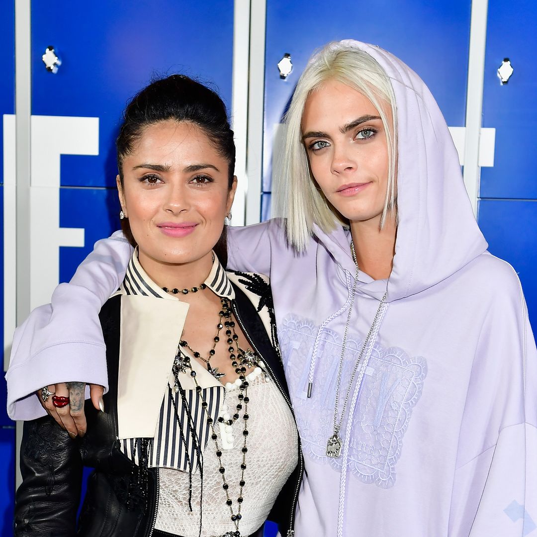 Salma Hayek steps behind the camera — with Cara Delevingne as a star
