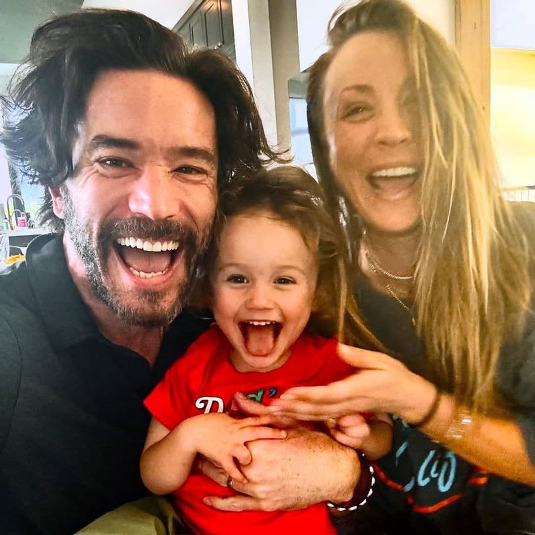 Kaley Cuoco and daughter Matilda share a Secret Santa moment at "Oh Norman!"