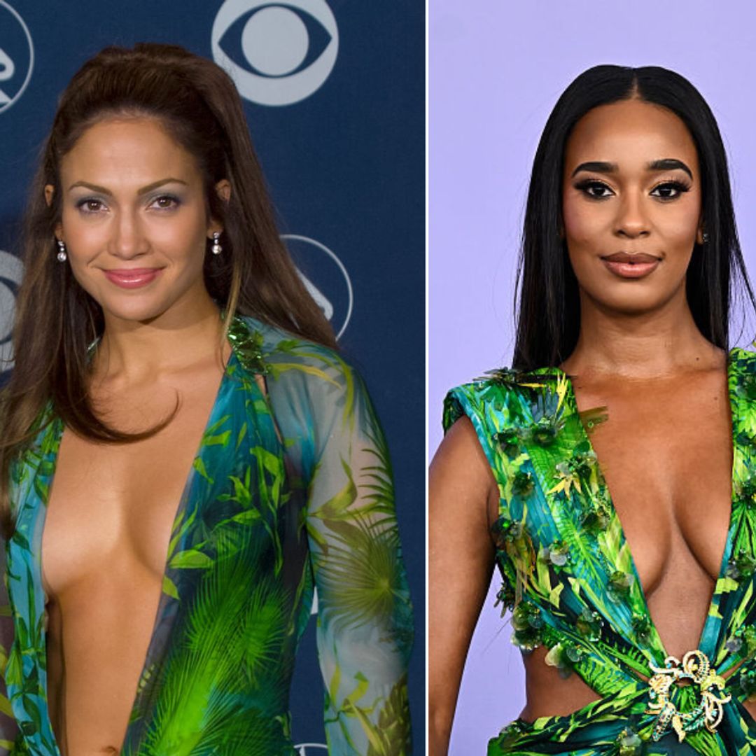 Jennifer Lopez’s legendary Versace moment lives on at the AMAs with Mia Calabrese