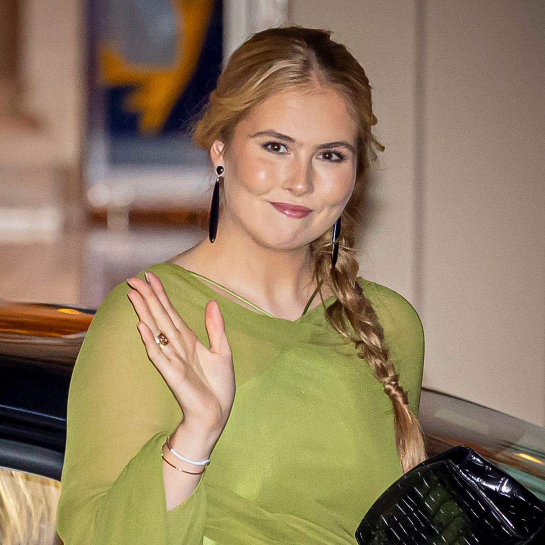 Princess Amalia turns heads in vibrant green gown with a special touch from Queen Máxima