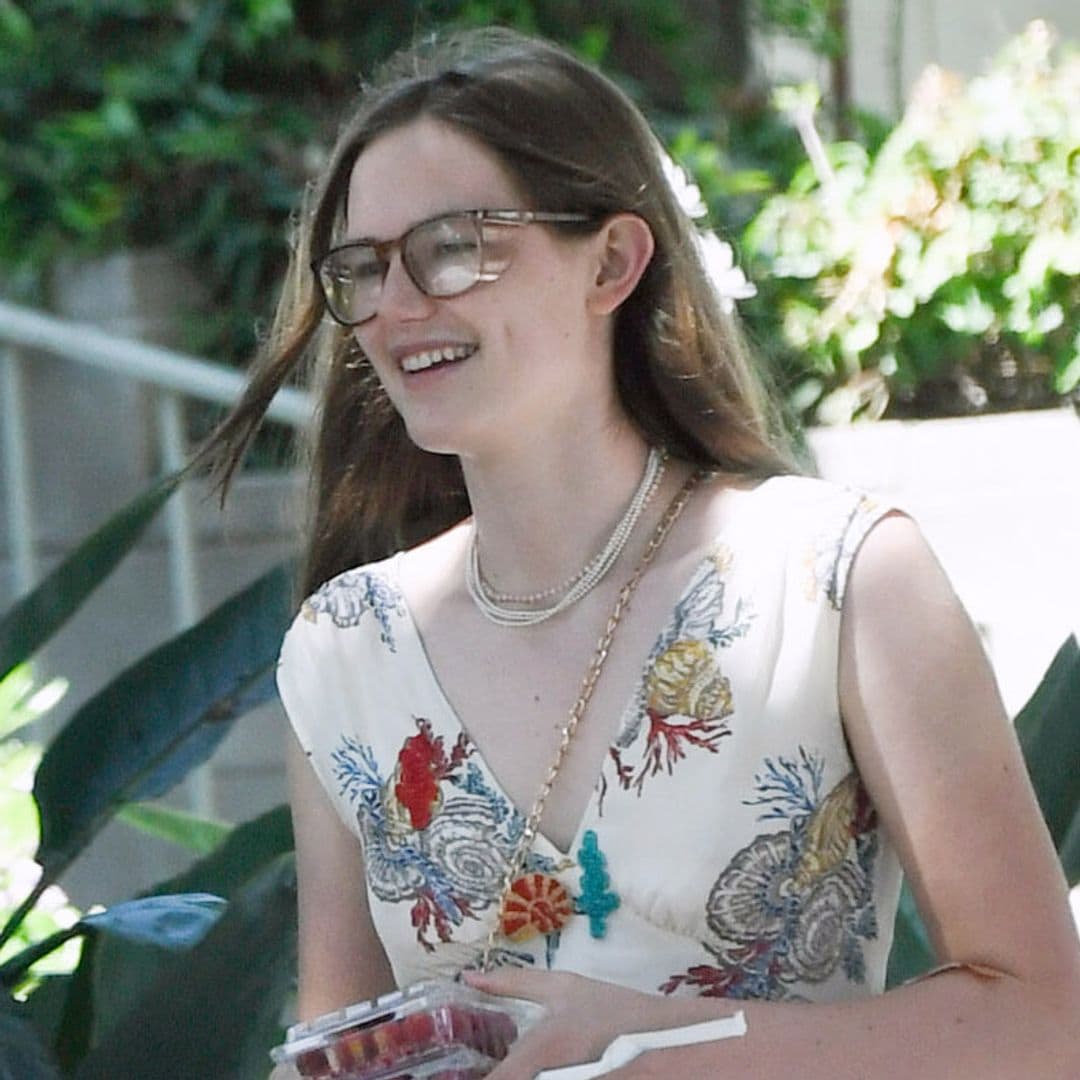 Violet Affleck stuns in a floral dress during summer LA outing with a friend