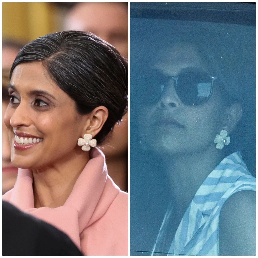 Usha Vance Inauguration Day earrings 