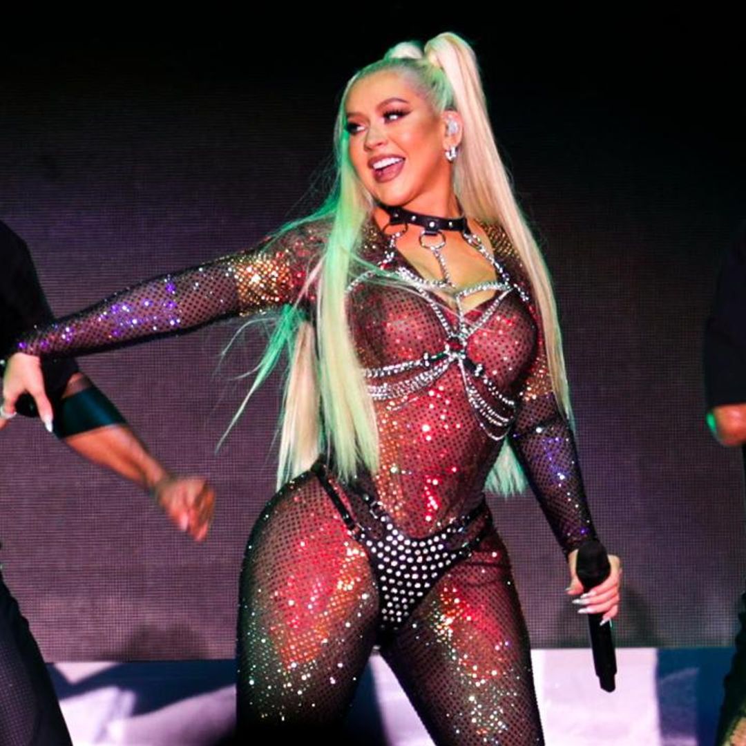 Christina Aguilera celebrates Pride in sheer jumpsuit and chain harness: See her looks