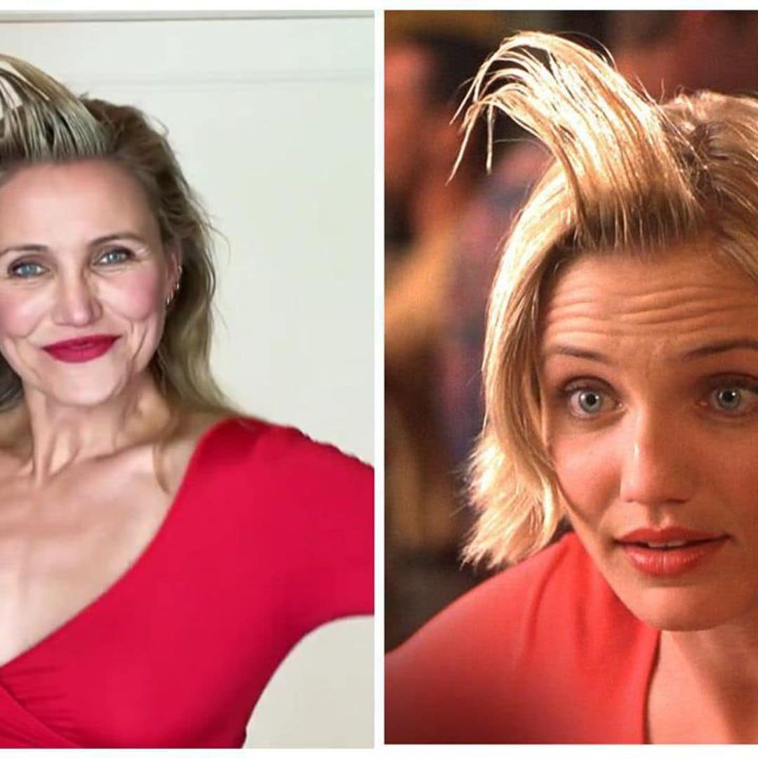 Cameron Diaz recreates iconic hair gel movie moment