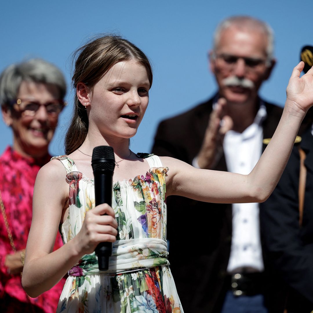 Prince Albert and Princess Charlene's daughter Princess Gabriella takes center stage during family visit