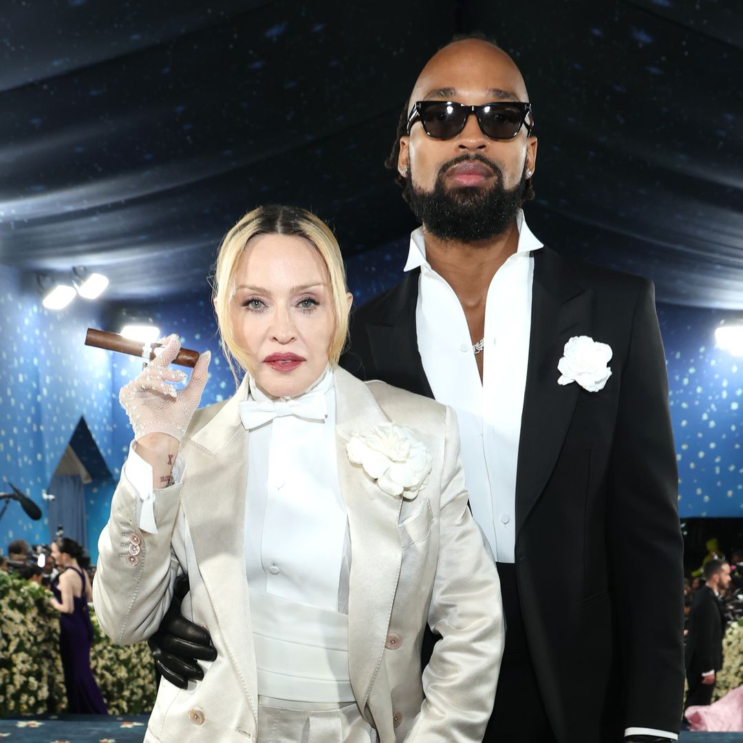 Madonna and her boyfriend Akeem Morris proudly watch her twins compete